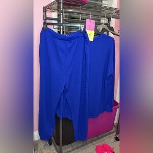 Womens Royal Blue Lounge Set
